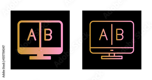 AB Testing Icon Design