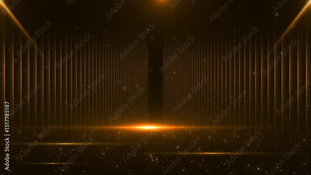 Futuristic particle beam stream, Luxury Black Glossy Stripes digital data stream Abstract long tail particle falling down for new year, Christmas festival, award, celebration 4K 3D motion background