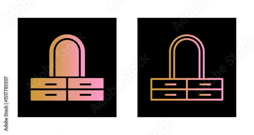Floor Mirror Icon Design