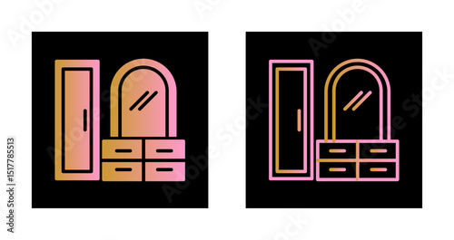 Dressing Table Icon Design