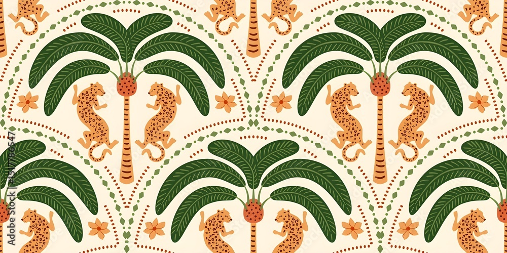 seamless pattern with flowers