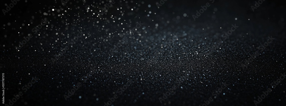 Obraz premium Dark Background with Glowing Glitter Particles