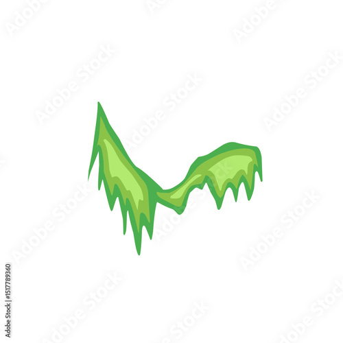 green swamp moss vector illustration