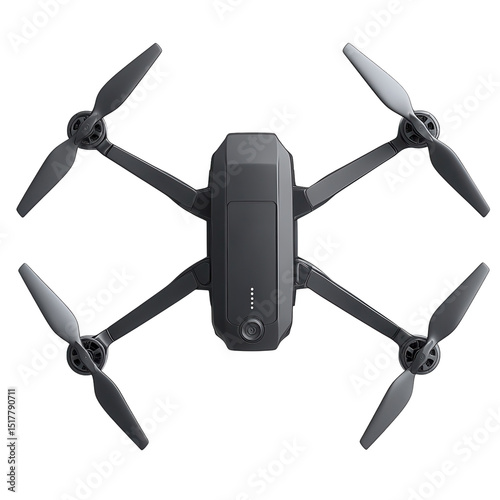 Exploring boundless skies with the future of flight a sleek drone ready to on transparent background