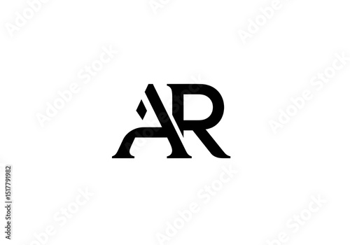 Free Download A bold and stylized logo featuring the letters a and r in black against a white background design - GFXLoad