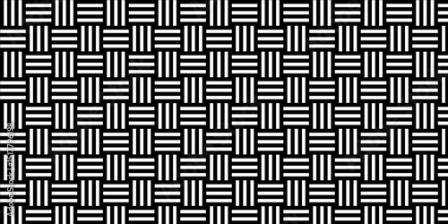 Minimal line Seamless geometric pattern with shapes. Decoration and maze ornament square wall tile.	