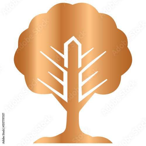 Grand woodland gradient aura with imperial color flows for sophisticated tree artwork