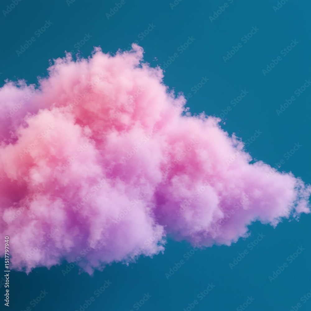 Fototapeta premium Dreamy Hues: A 3D Cloud Study