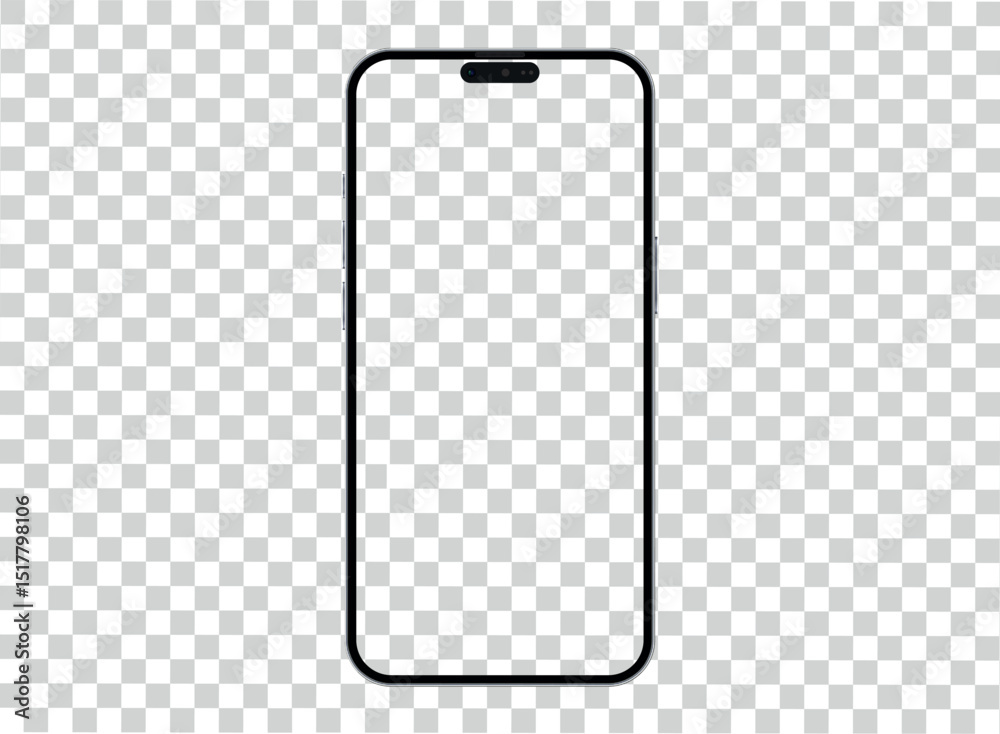 Mockup smart phone 16 generation vector. Screen Transparent and Clipping Path isolated for Infographic Business web site design app Mockup smart phone 16 generation vector. Screen Transparent and Clipping Path isolated for Infographic Business web site design app