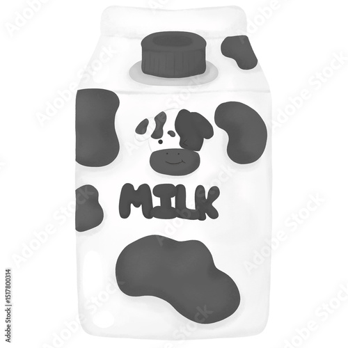dairy milk carton cow drink beverage healthy calcium white