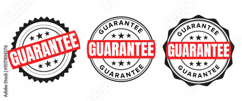 Guarantee Stamp Vector Set - Bold Quality Assurance Badges