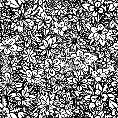 Wallpaper Mural Black flowers in garden eye Torontodigital.ca