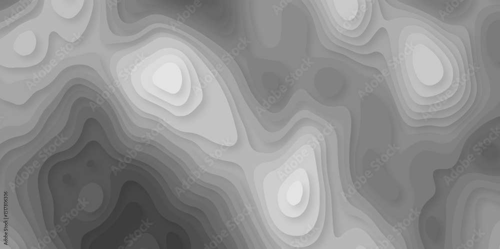 Abstract paper cut background with lines. Background of the topographic map. White wave paper curved reliefs abstract background. Realistic papercut decoration textured with wavy layers. Abstract paper cut background with lines. Background of the topographic map. White wave paper curved reliefs abstract background. Realistic papercut decoration textured with wavy layers.