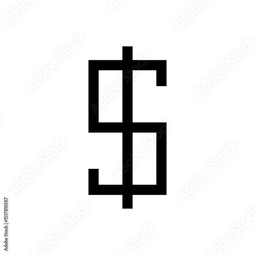 Dollar, Peso currency isolated icon illustration