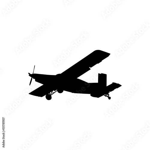 A cargo aircraft, freight aircraft, freighter, airlifter or cargo jet, can use for Logo Gram, Art Illustration, Pictogram, Apps, Website, or Graphic Design Element. Vector Illustration