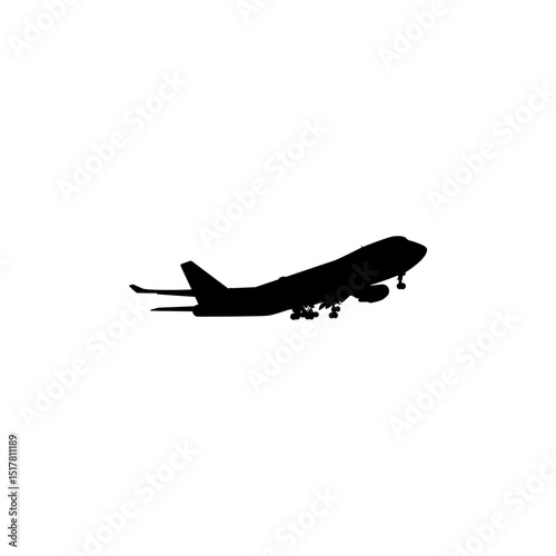 A cargo aircraft, freight aircraft, freighter, airlifter or cargo jet, can use for Logo Gram, Art Illustration, Pictogram, Apps, Website, or Graphic Design Element. Vector Illustration