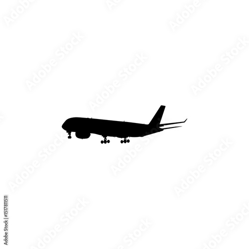 A cargo aircraft, freight aircraft, freighter, airlifter or cargo jet, can use for Logo Gram, Art Illustration, Pictogram, Apps, Website, or Graphic Design Element. Vector Illustration