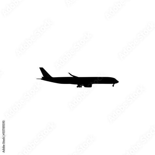 A cargo aircraft, freight aircraft, freighter, airlifter or cargo jet, can use for Logo Gram, Art Illustration, Pictogram, Apps, Website, or Graphic Design Element. Vector Illustration