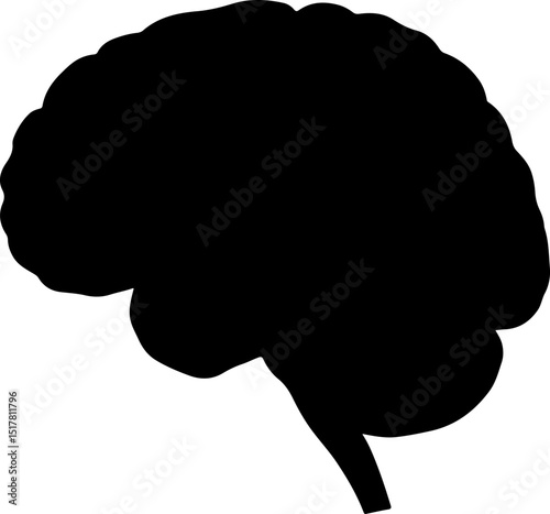 Creative Mind  Lightbulb Silhouette vector