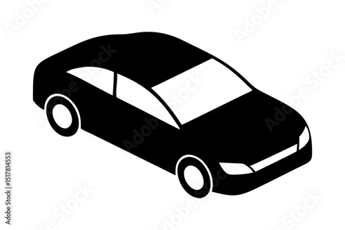 car silhouette logo icon vector illustrations on white background.