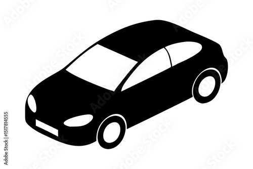 car silhouette logo icon vector illustrations on white background.