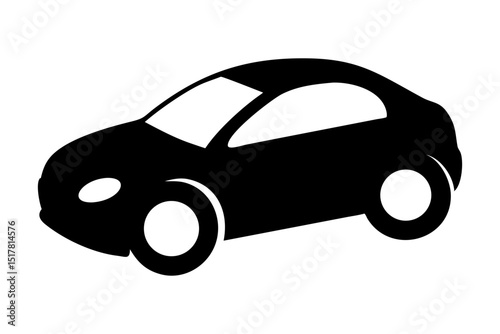 car silhouette logo icon vector illustrations on white background.