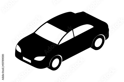 car silhouette logo icon vector illustrations on white background.