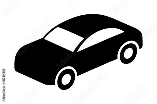 car silhouette logo icon vector illustrations on white background.