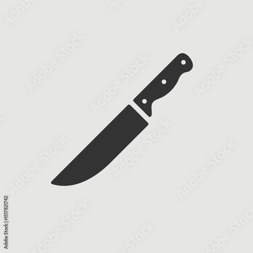 Vector Simple Isolated Knife Icon