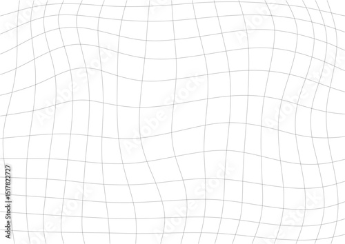 Distorted Grid Line Background, Abstract Warped Mesh Pattern for Modern Digital Design.