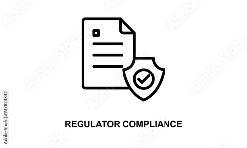 Regulator Compliance Vector Icon Isolated On White Background