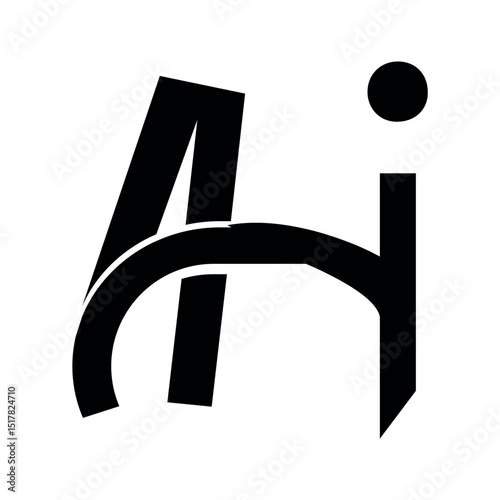 ai letter logo.	