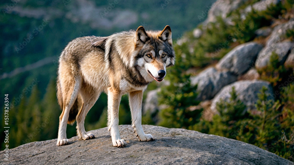 Obraz premium wild wolf