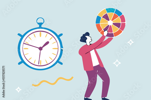 Rating speed meter good, excellent customer feedback review, gauge scale rating concept, businessman skill performance measurer. Flat simple icon - stock vector.