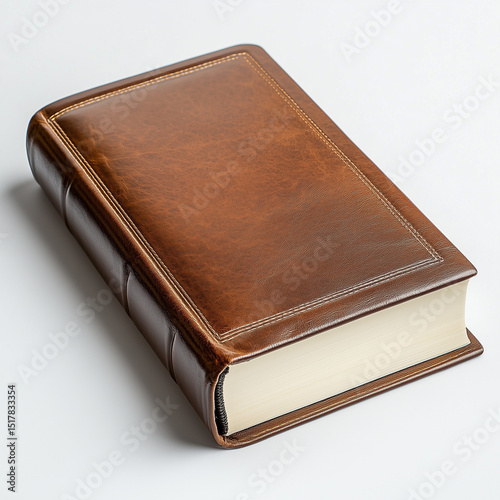 Libro ricoperto di pelle.