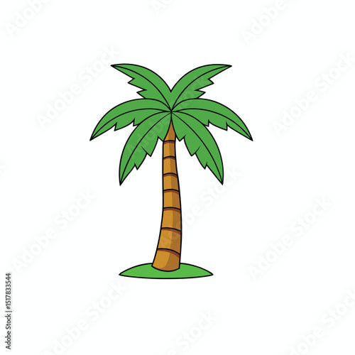 palm, tree, vector, beach, tropical, nature, illustration, island, summer, coconut, travel, palm tree, sun, sea, plant, silhouette, leaf, design, exotic, cartoon, sand, paradise, ocean, vacation, palm