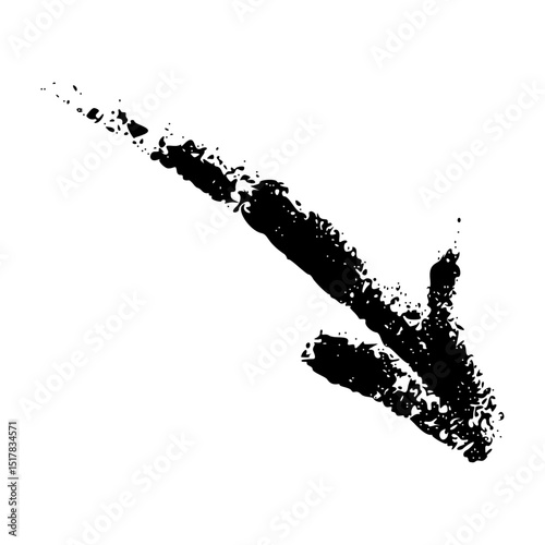 Hand-drawn arrow set with brush strokes, scribbles, and sketchy lines. Fun crayon, chalk, and pencil textures creating a playful effect. Flat vector illustration isolated on white background.