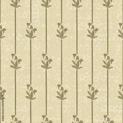 Discover the tranquil beauty of our Golden Primrose Meadow Collection. Soft yellow primroses intertwine with subtle foliage in these elegant seamless  patterns