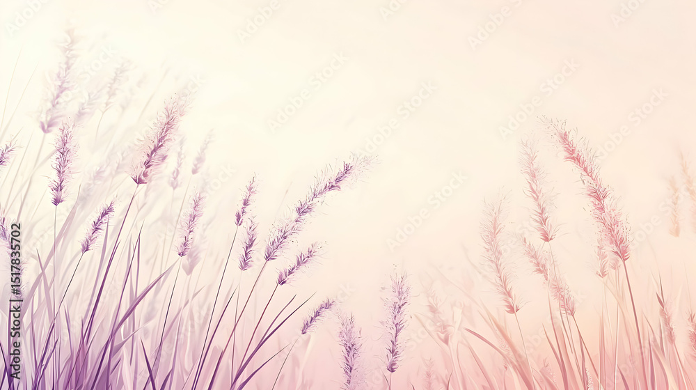 Fototapeta premium Pastel Lavender Field Background