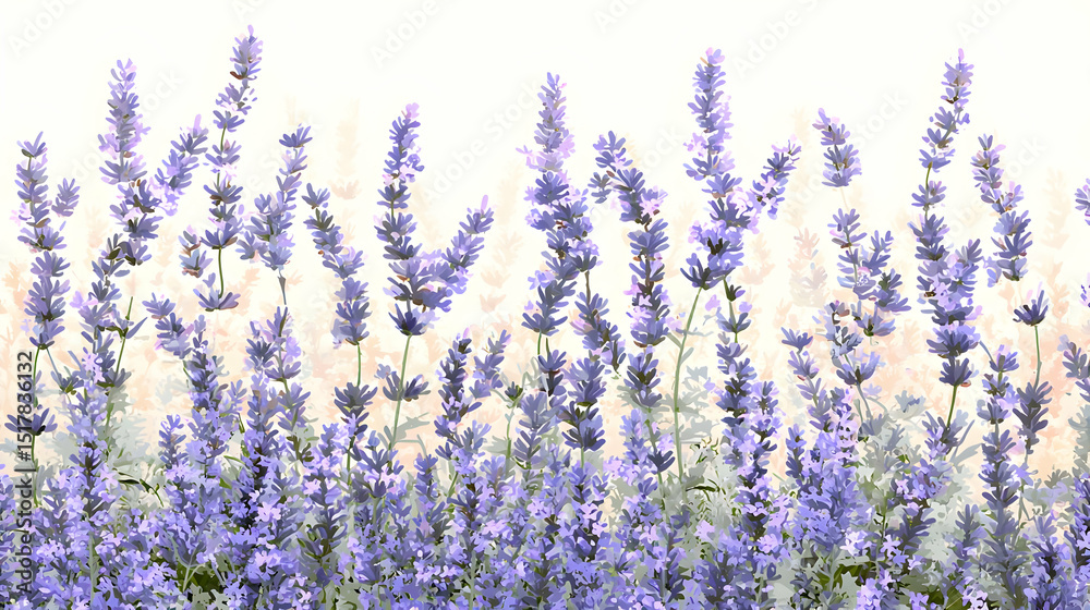 Obraz premium Lavender Flowers Background Pattern