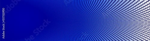 Dark blue dots in 3D perspective vector abstract background, multimedia internet information theme, wave stream of science technology or business blank template for ads.