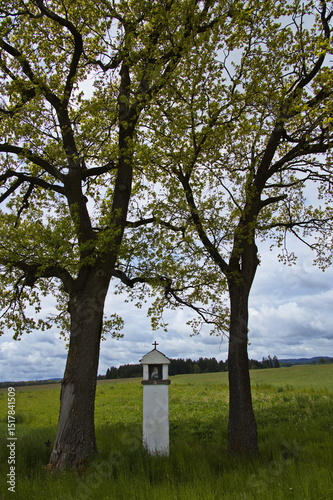 Wayside cross at Schaufelhof in Lower Austria, Austria, Europe
