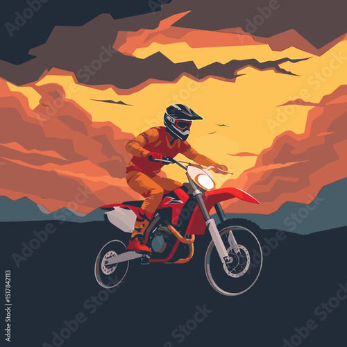 motocross vector art