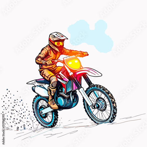 motocross vector art