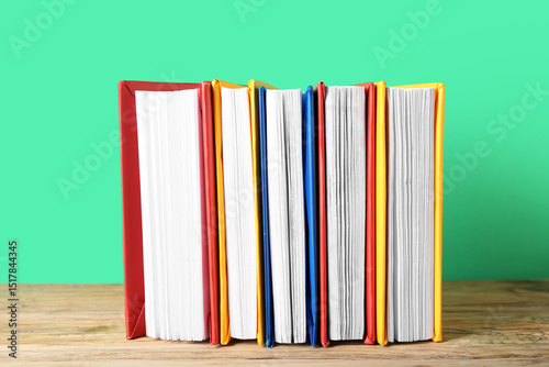 Colorful stack of education...