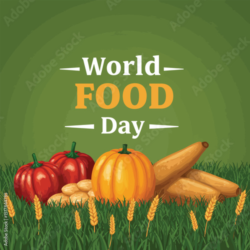 Food Safety Day (WFSD) celebrated on 7 June every year, aims to draw attention and inspire action to help prevent, detect and manage foodborne risks. Vector illustration.