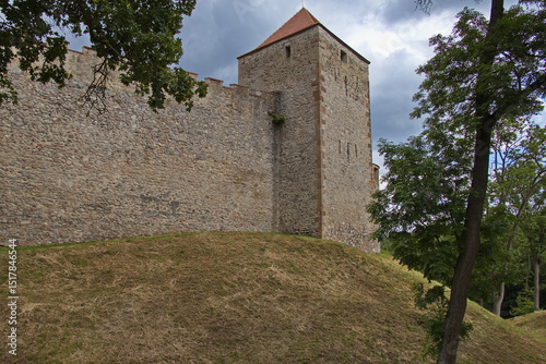 Castle Veveri at water reservoir Brnenska prehrada at Brno, Moravia, Czech Republic, Europe, Central Europe
