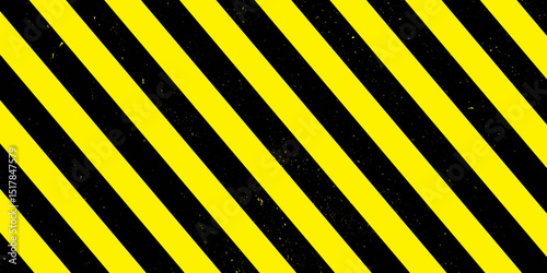 Yellow and black warning stripes.