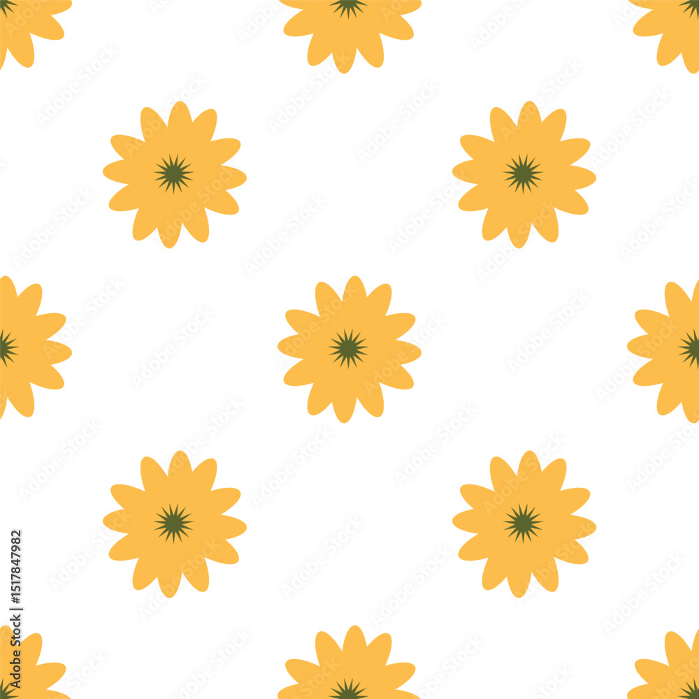 Flower hand drawn seamless pattern for your design: textile, bags, pillows Flower hand drawn seamless pattern for your design: textile, bags, pillows