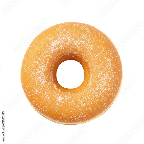 Photos Sugar coated plain donut, isolated on transparent background